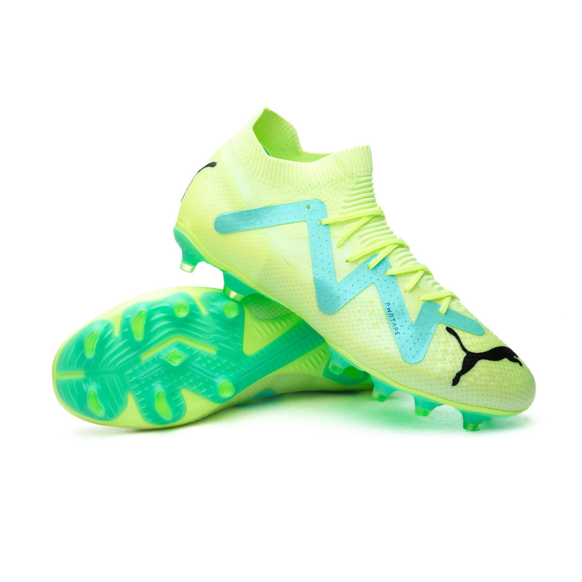 Black and green puma football boots online