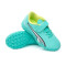Bota Ultra Play Turf Cinta Adhesiva Niño Electric Peppermint-White-Fast Yellow