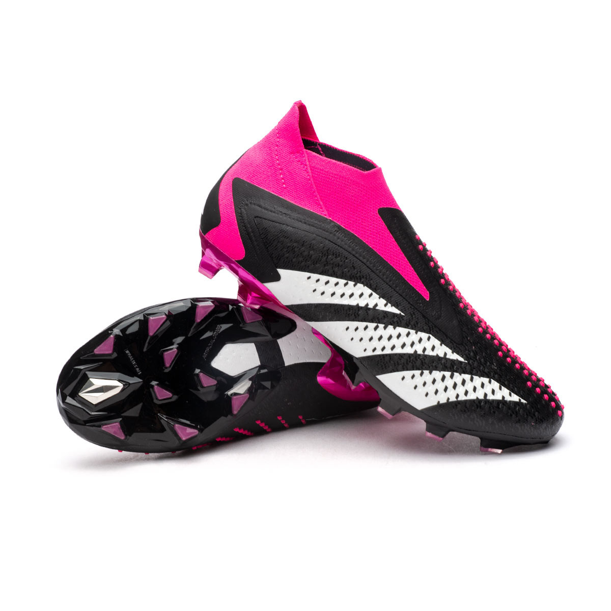 motor Diez Mujer hermosa Bota de fútbol adidas Predator Accuracy + AG Black-White-Shock Pink -  Fútbol Emotion