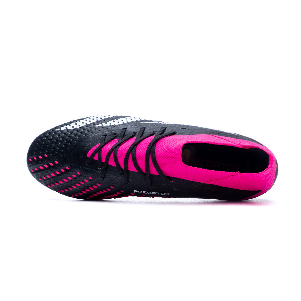 Adidas Predator Accuracy+ Firm Ground Soccer Cleats - Pink/Black/White 8.5