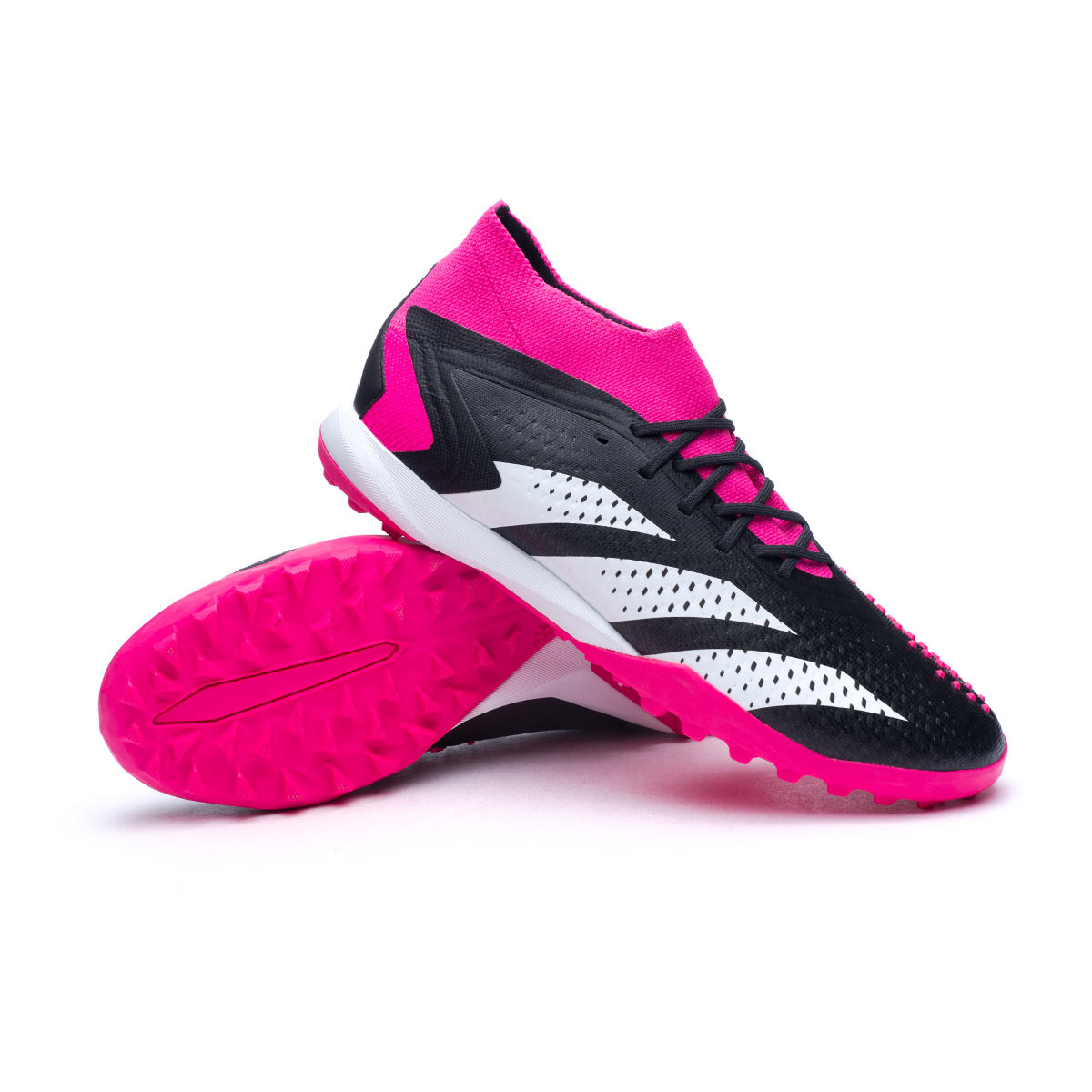 Bota de fútbol adidas Predator Accuracy .1 Turf Black-White-Shock Pink - Fútbol