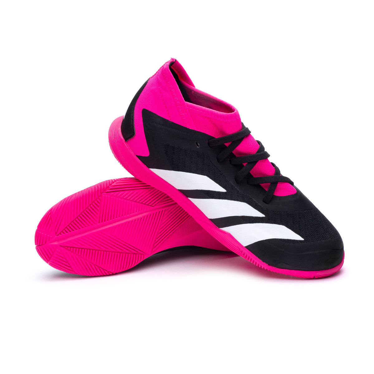 Zapatilla Fútbol adidas Accuracy .3 IN Niño Black-White-Shock Pink - Fútbol
