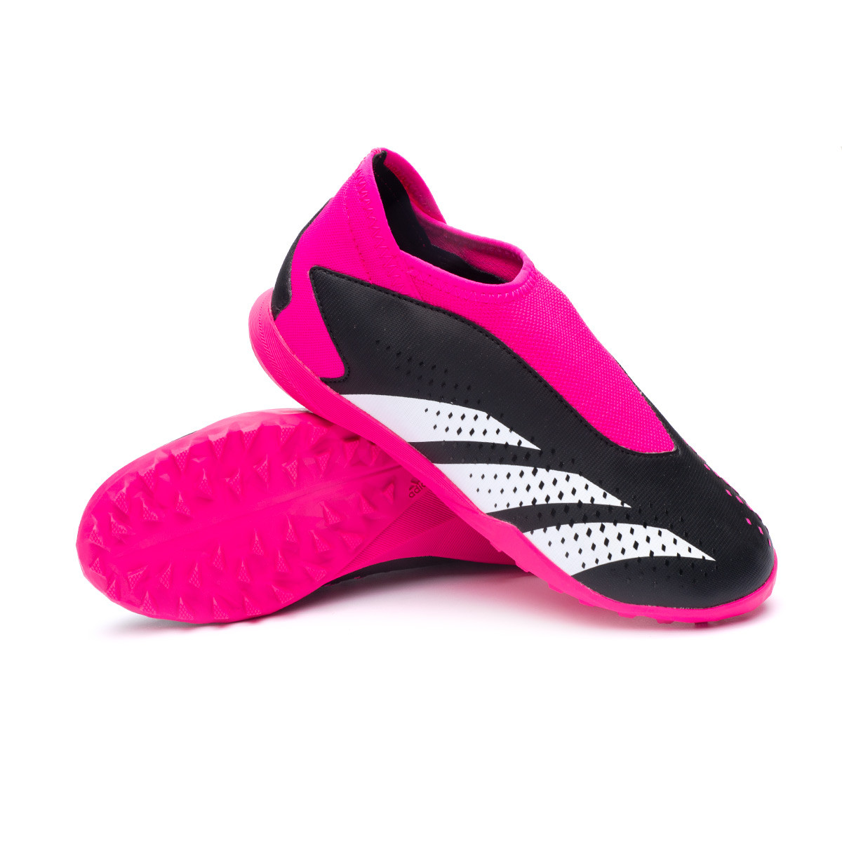 Bota de fútbol adidas Predator Accuracy .3 Niño Black-White-Shock Pink - Fútbol Emotion