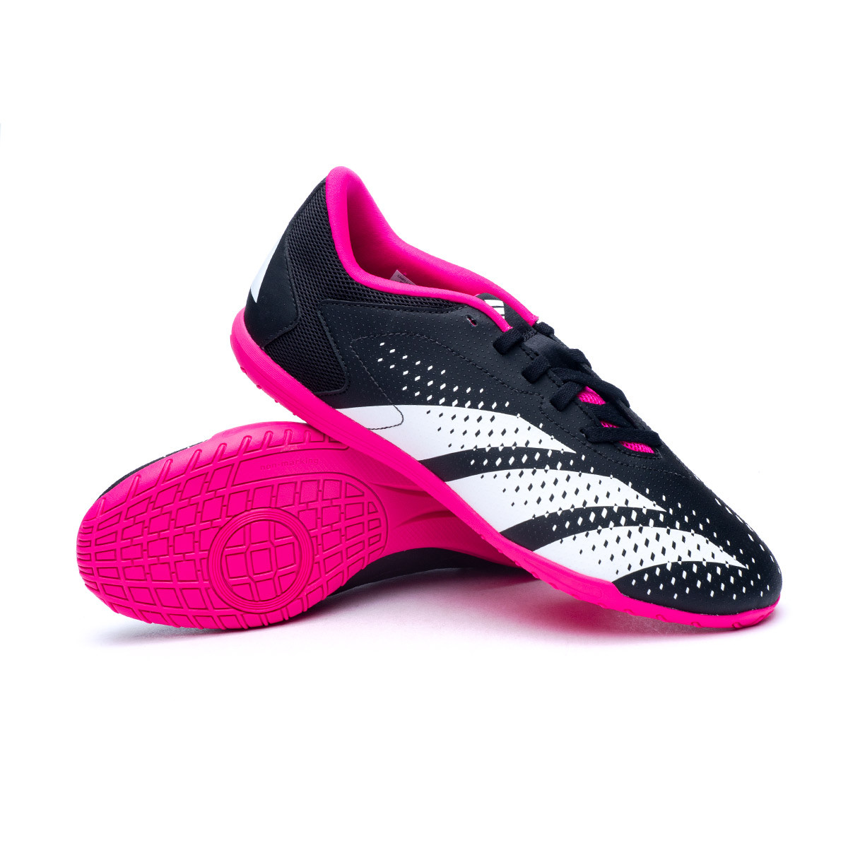 Interactuar Decir santo Zapatilla de Fútbol sala adidas Predator Accuracy .4 IN Sala  Black-White-Shock Pink - Fútbol Emotion