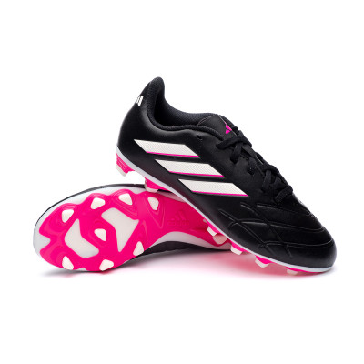 Bota de fútbol adidas Pure .4 FxG Niño Black-White-Shock Pink - Emotion