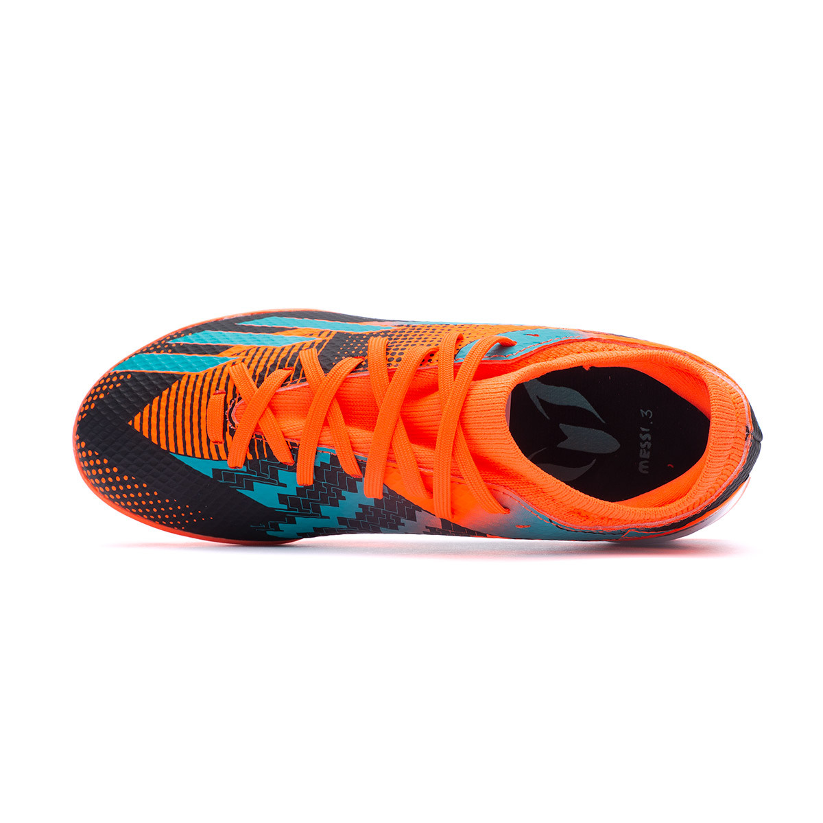 Bota adidas X Speedportal Messi .3 Turf Niño Solar Orange-Mint Rush-Core Black - Emotion