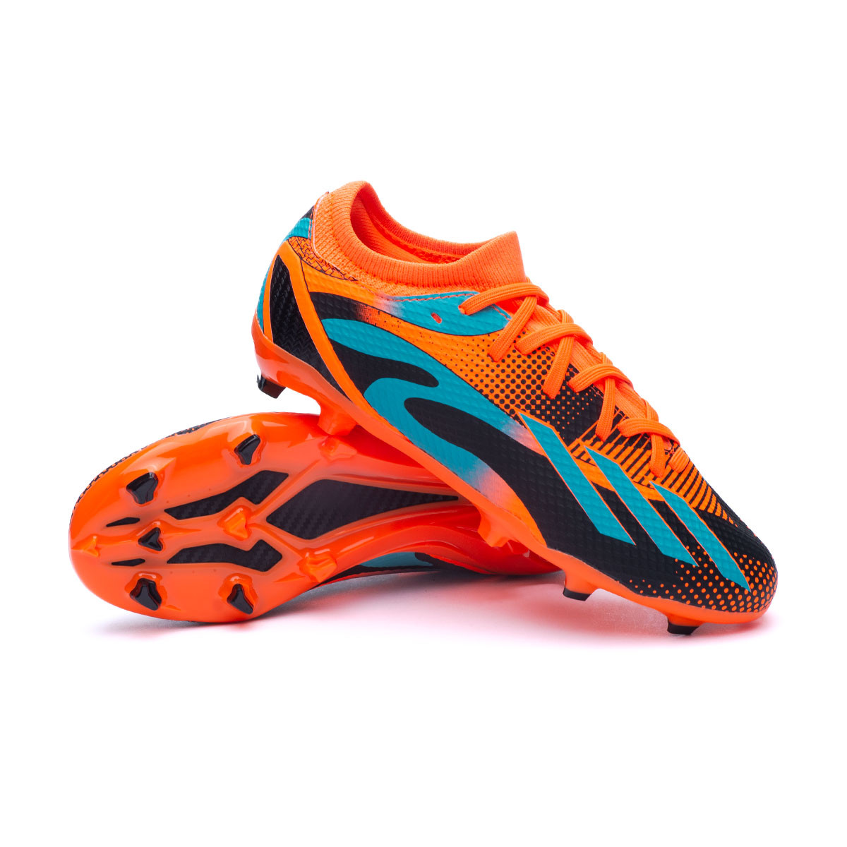 Zapatos de fútbol adidas X Speedportal Messi .3 FG Niño Solar Orange-Mint Rush-Core Black - Fútbol