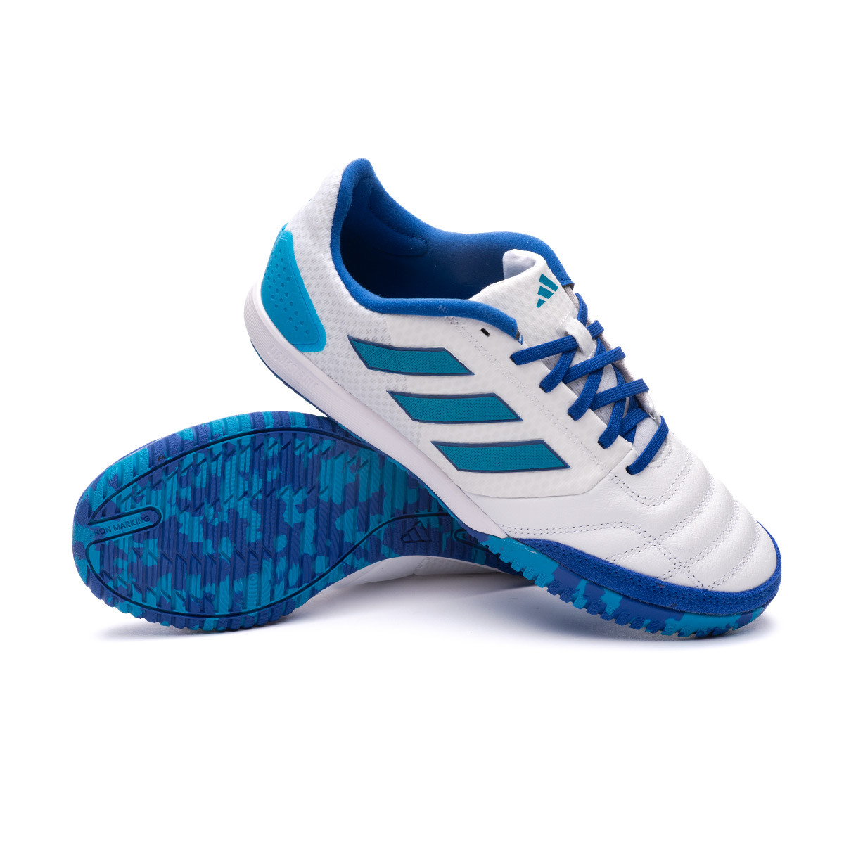 Cambiable Burro partes Indoor boots adidas Top Sala Competition 23 .3 IN White-Blue-Off White -  Fútbol Emotion