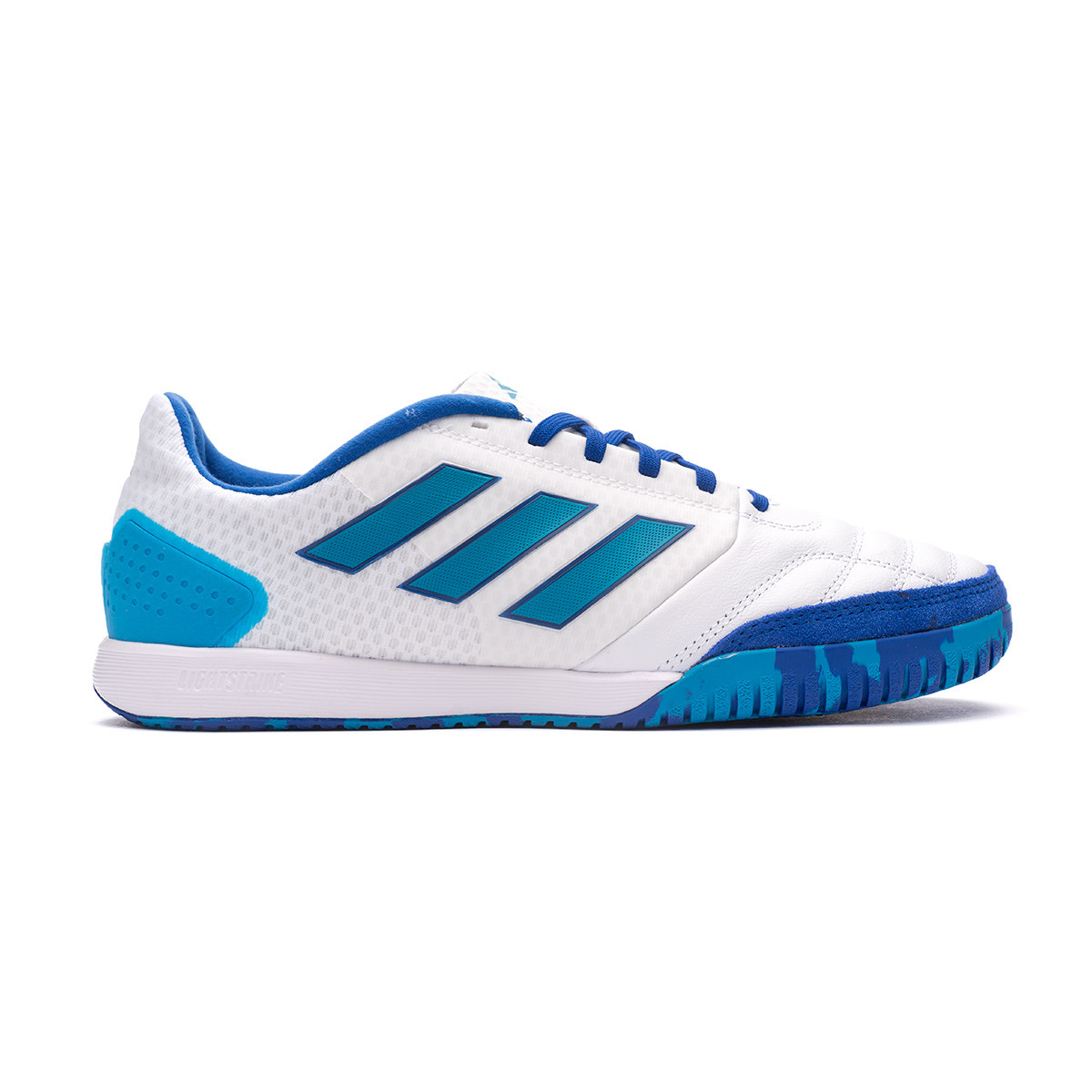 Tenis futsal adidas Top Competition .3 IN White-Blue-Off White - Fútbol Emotion