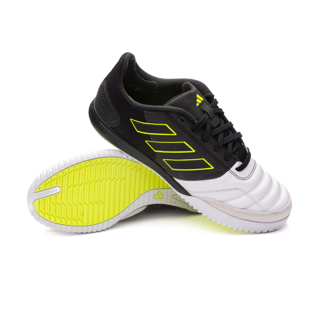 Deflector pasatiempo Asumir Indoor boots adidas Top Sala Competition 23 .3 IN Black-White-Solar Yellow  - Fútbol Emotion