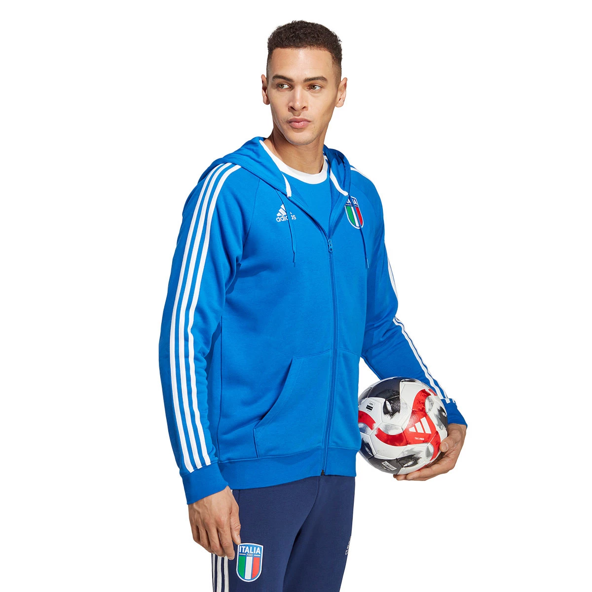 Jacket adidas Italy Fanswear 2022 2023 Blue Futbol Emotion