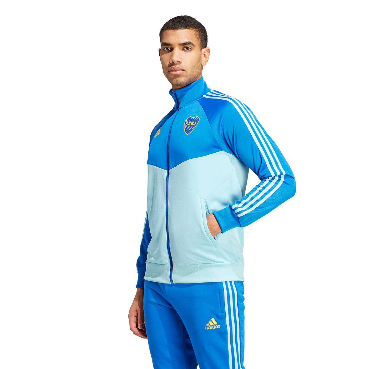Veste adidas CA Boca Juniors Fanswear 2022 2023 Bleu Hazy Sky