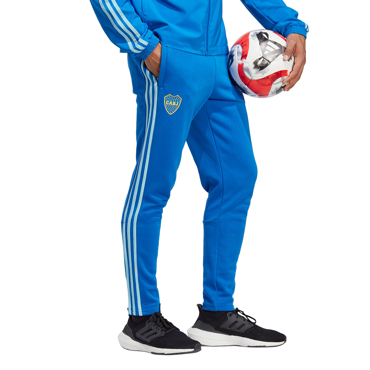  adidas Men's Soccer Boca Juniors 3-Stripe Track Jacket