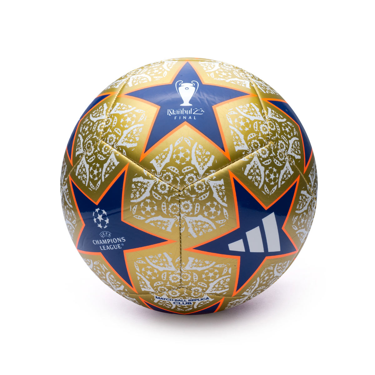 Ball adidas UEFA Champions League Club Gold MetallicWeißRoyal Blue