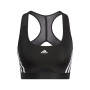 Powerreact Training Medium Support 3 Stripes Mujer Czarny