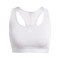 Sujetador Powerreact Training Medium Support 3 Stripes Mujer Silver
