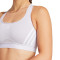 Sujetador Powerreact Training Medium Support 3 Stripes Mujer Silver
