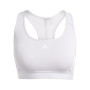 Powerreact Training Medium Support 3 Stripes Mujer Silver