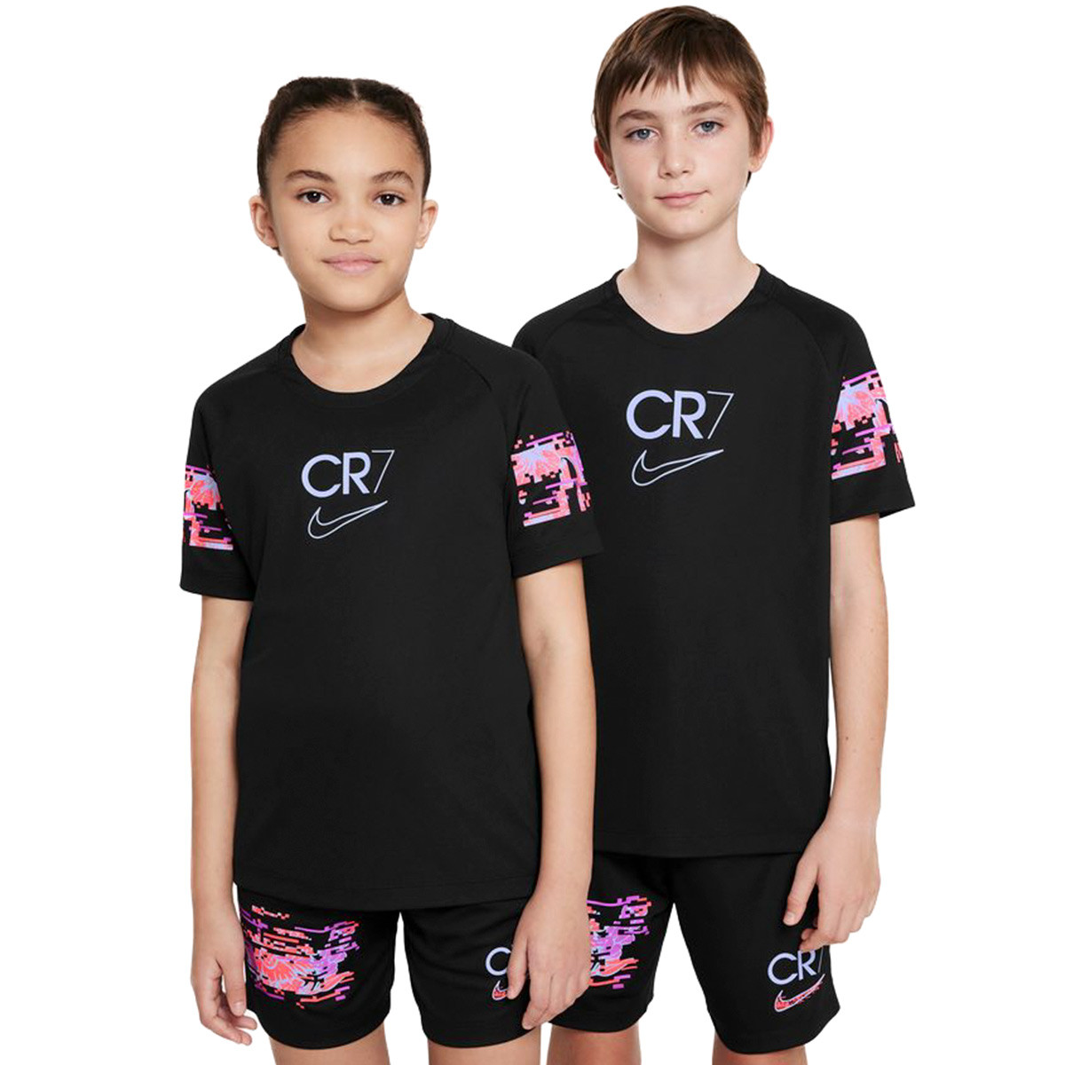 abrazo Pisoteando norte Camiseta Nike CR7 Dri-Fit Niño Black-Cobalt Bliss - Fútbol Emotion