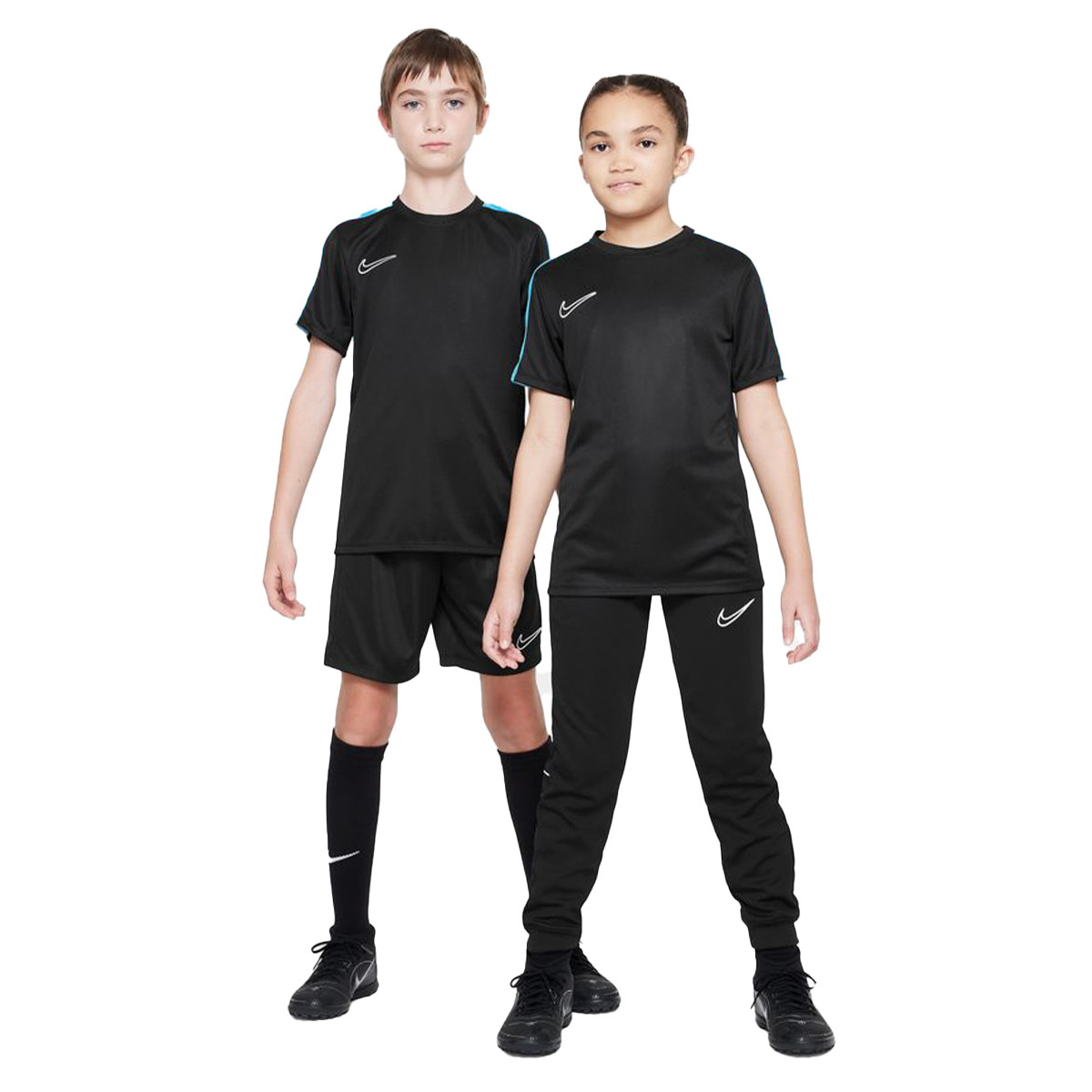 Camiseta Nike Dri-Fit Academy 23 Niño Black-Indigo Blue Fútbol Emotion