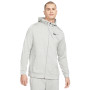 Dri-Fit Full-zip Training Hoodie-Dunkelgrau meliert-Schwarz