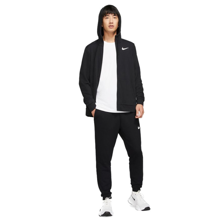 chaqueta-nike-dri-fit-full-zip-training-hoodie-black-white-3