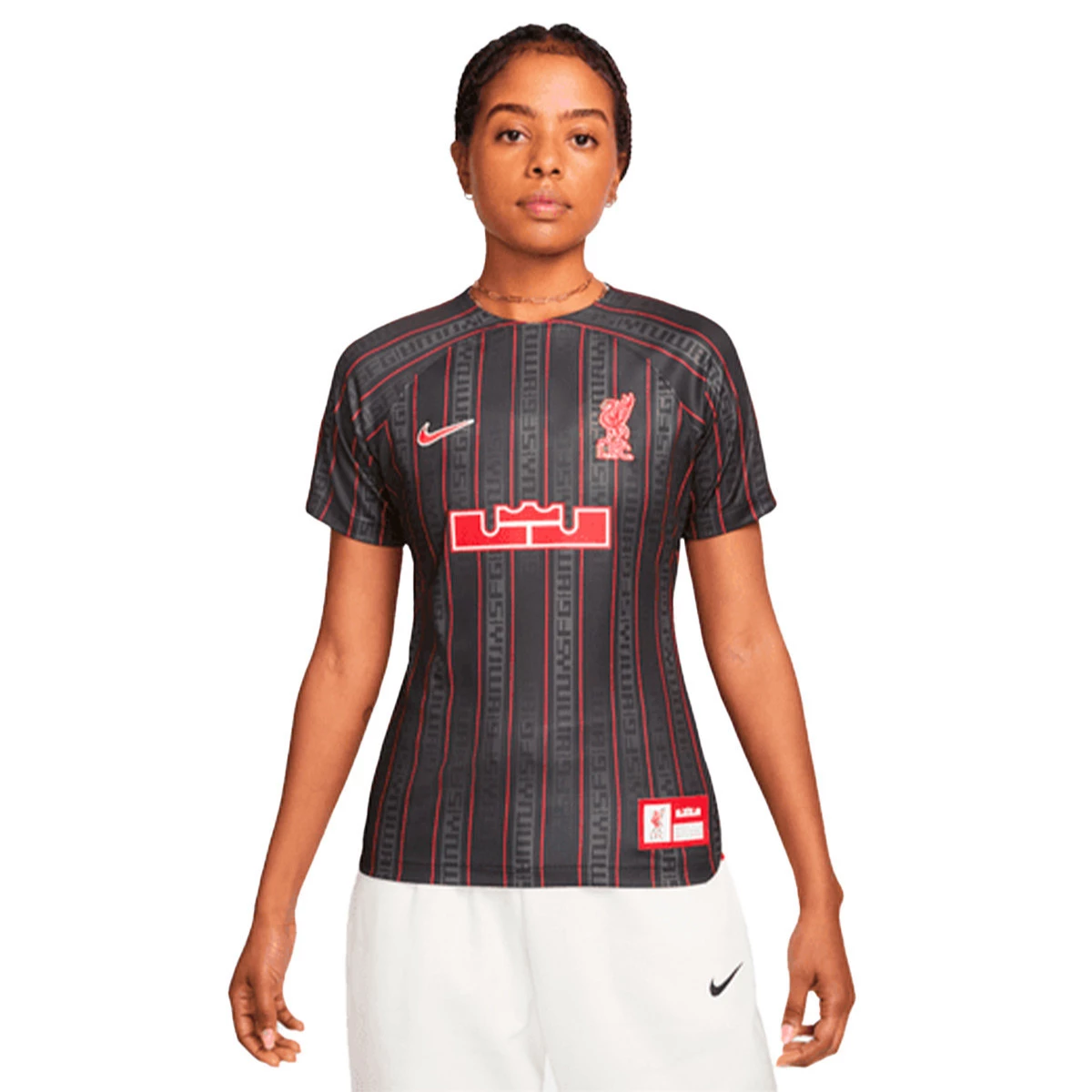 Jersey Nike Women Liverpool FC x LeBron James 2022 2023 Anthracite Gym Red Futbol Emotion