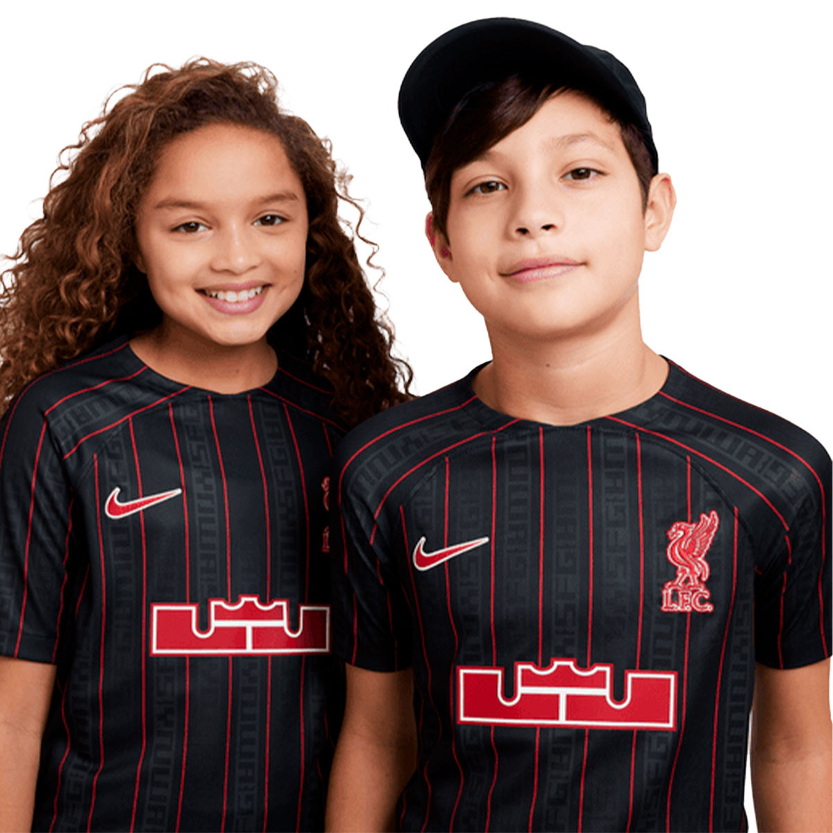 Camiseta Nike Liverpool FC LeBron James 2022-2023 Niño Anthracite-Gym Red - Fútbol Emotion
