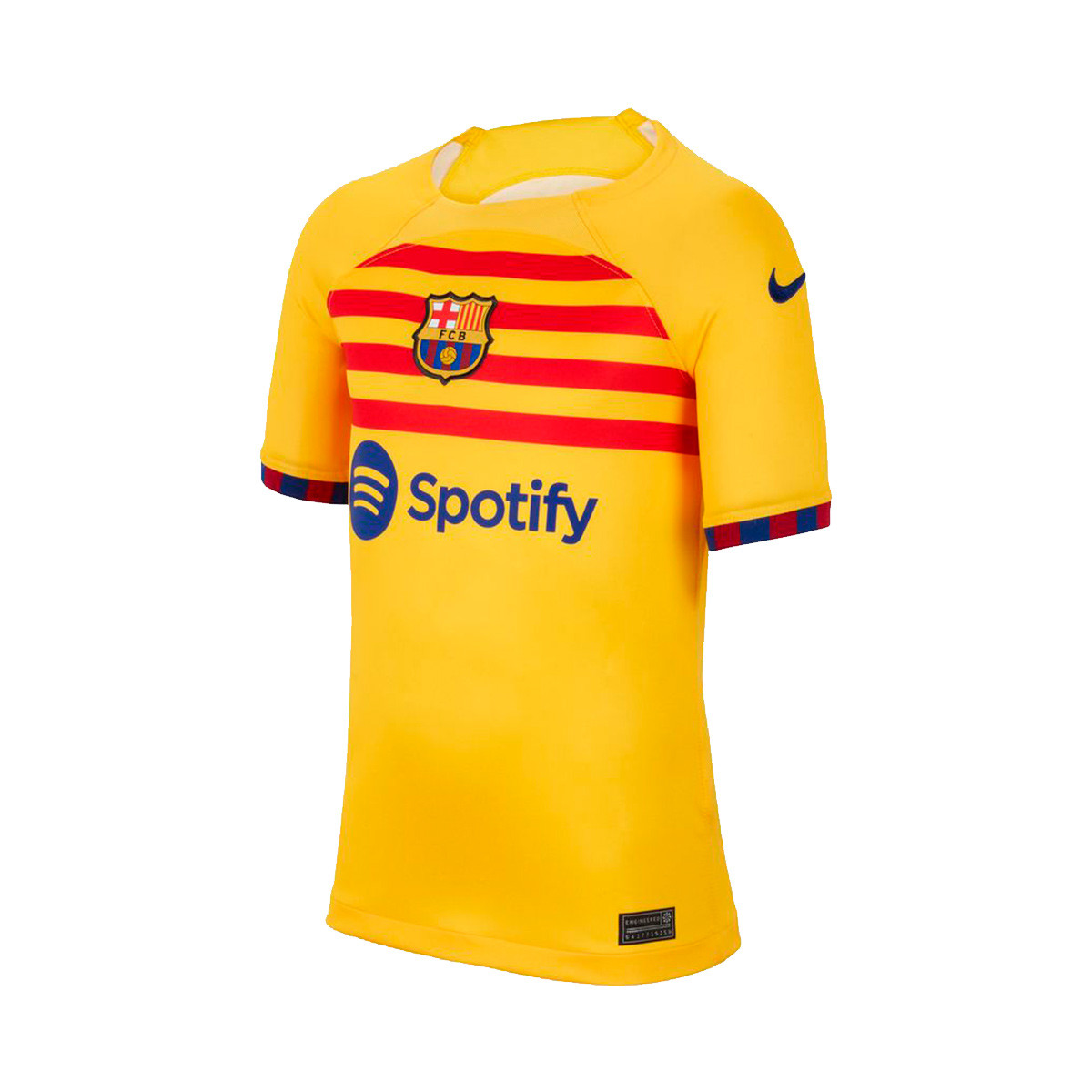 Camiseta Nike FC Barcelona Cuarta Equipación Stadium 2022-2023 Niño Yellow-University Red - Fútbol
