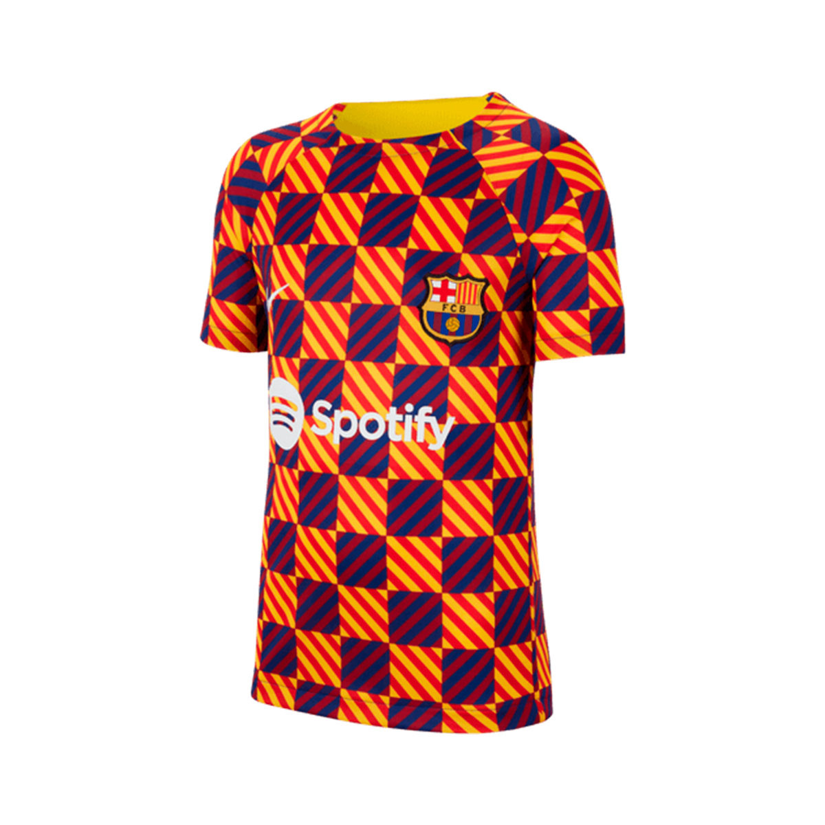 Camiseta Nike Pre-Match 2022-2023 Niño Yellow-Noble Red - Fútbol Emotion