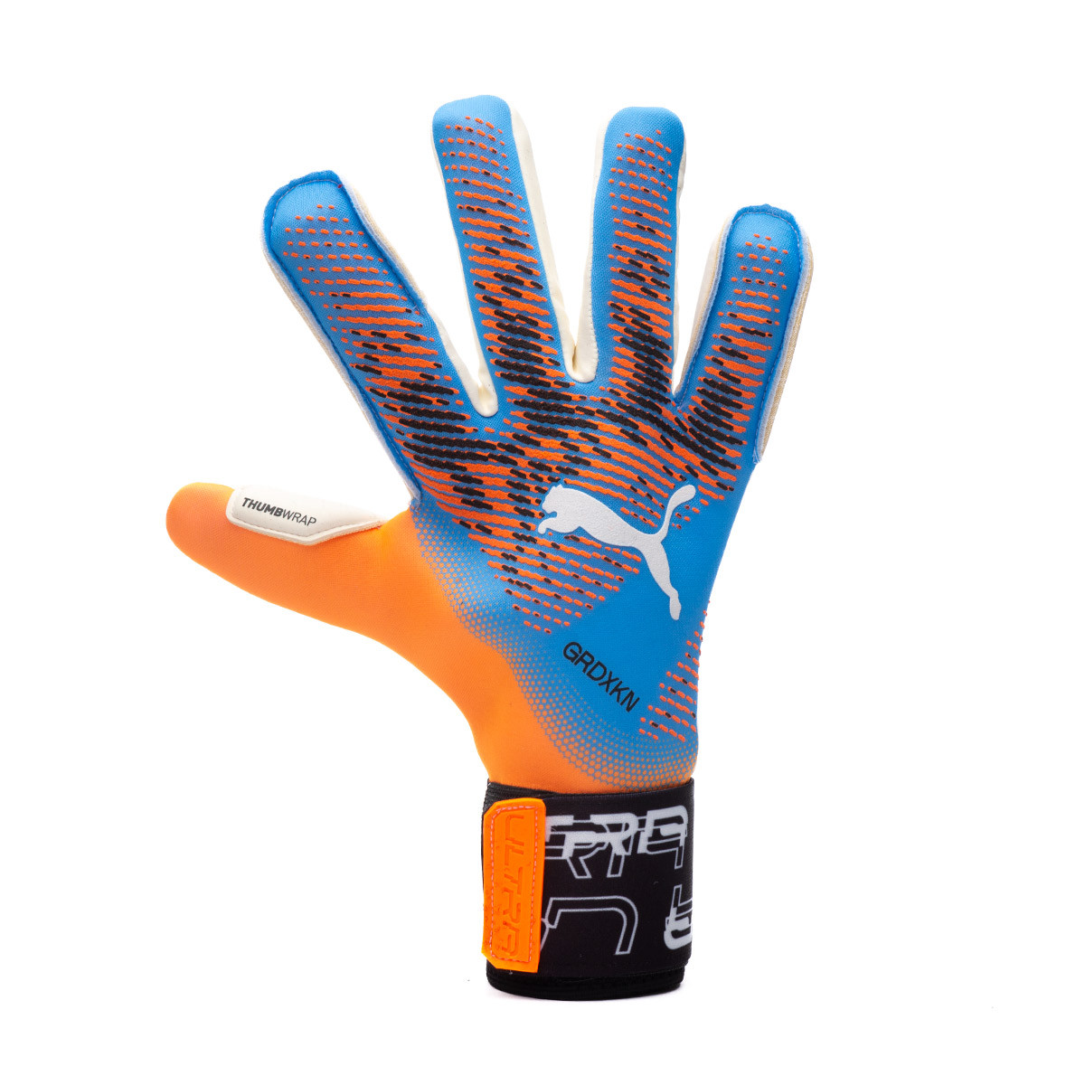 Guante de Puma Ultra Grip 1 Ultra Orange-Blue Glimmer - Fútbol Emotion