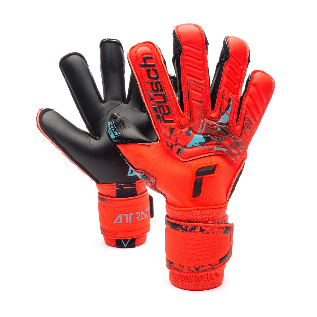 Autorización aficionado Regularidad Glove Reusch Attrakt Gold X Evolution Cut Red-Blue-Black - Fútbol Emotion