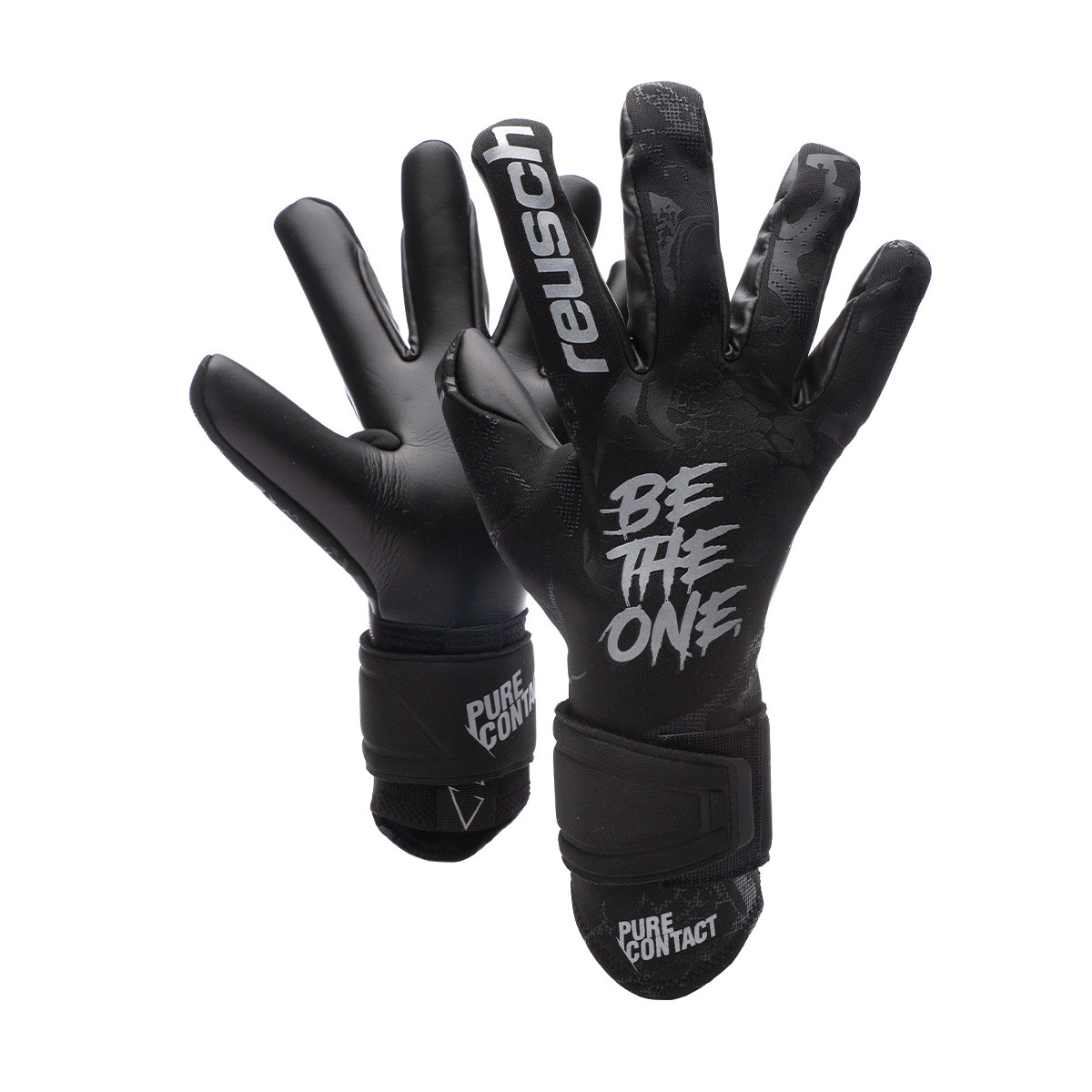 Reflexión desarrollando Sympton Glove Reusch Pure Contact Infinity Black-White - Fútbol Emotion