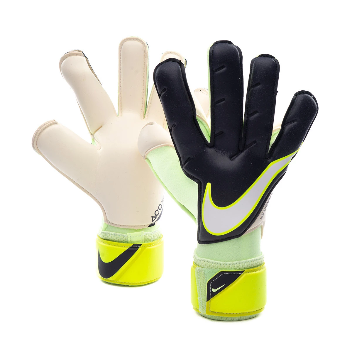 Guante de porteros Nike Vapor Grip 3 Gridiron Barely Volt White