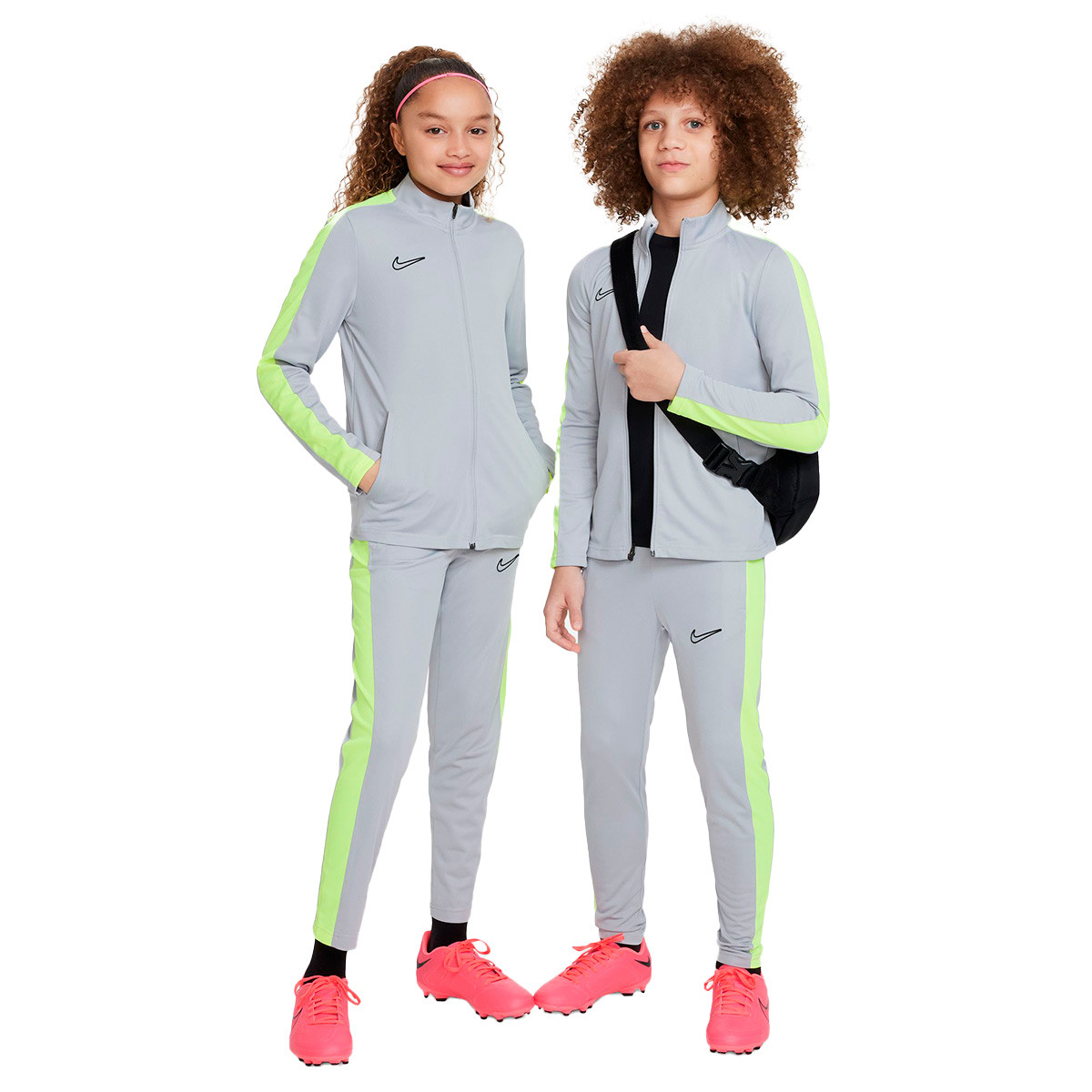 Trainingsanzug Nike Kinder Dri-Fit Academy 23 Silber-Volt - Fútbol Emotion