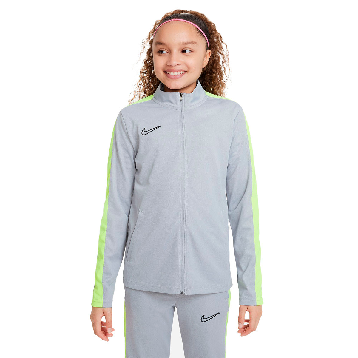 Trainingsanzug Nike Kinder Dri-Fit Academy 23 Silber-Volt - Fútbol Emotion