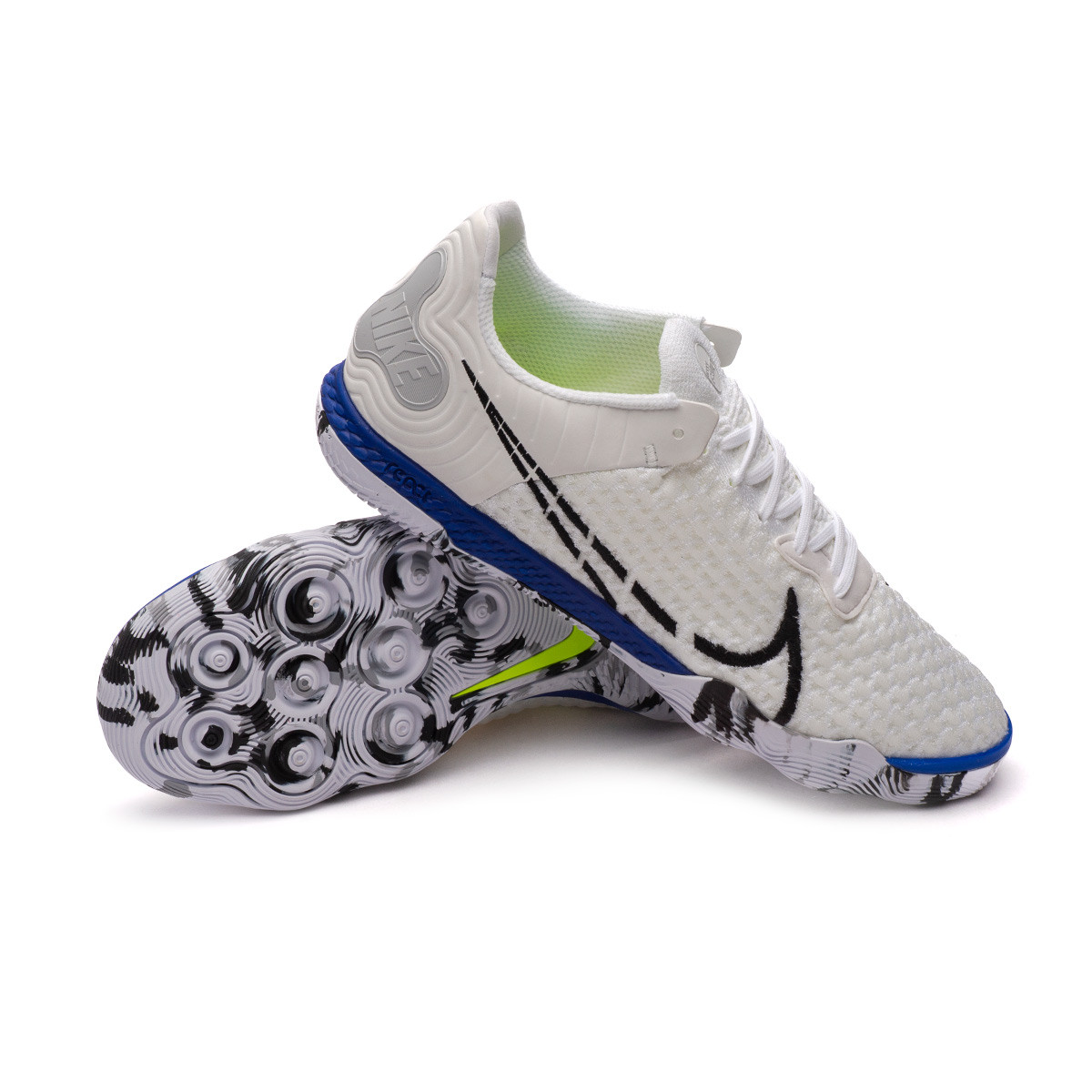 Zapatilla de Fútbol sala React White-Black-Racer Blue-Volt-Grey - Fútbol