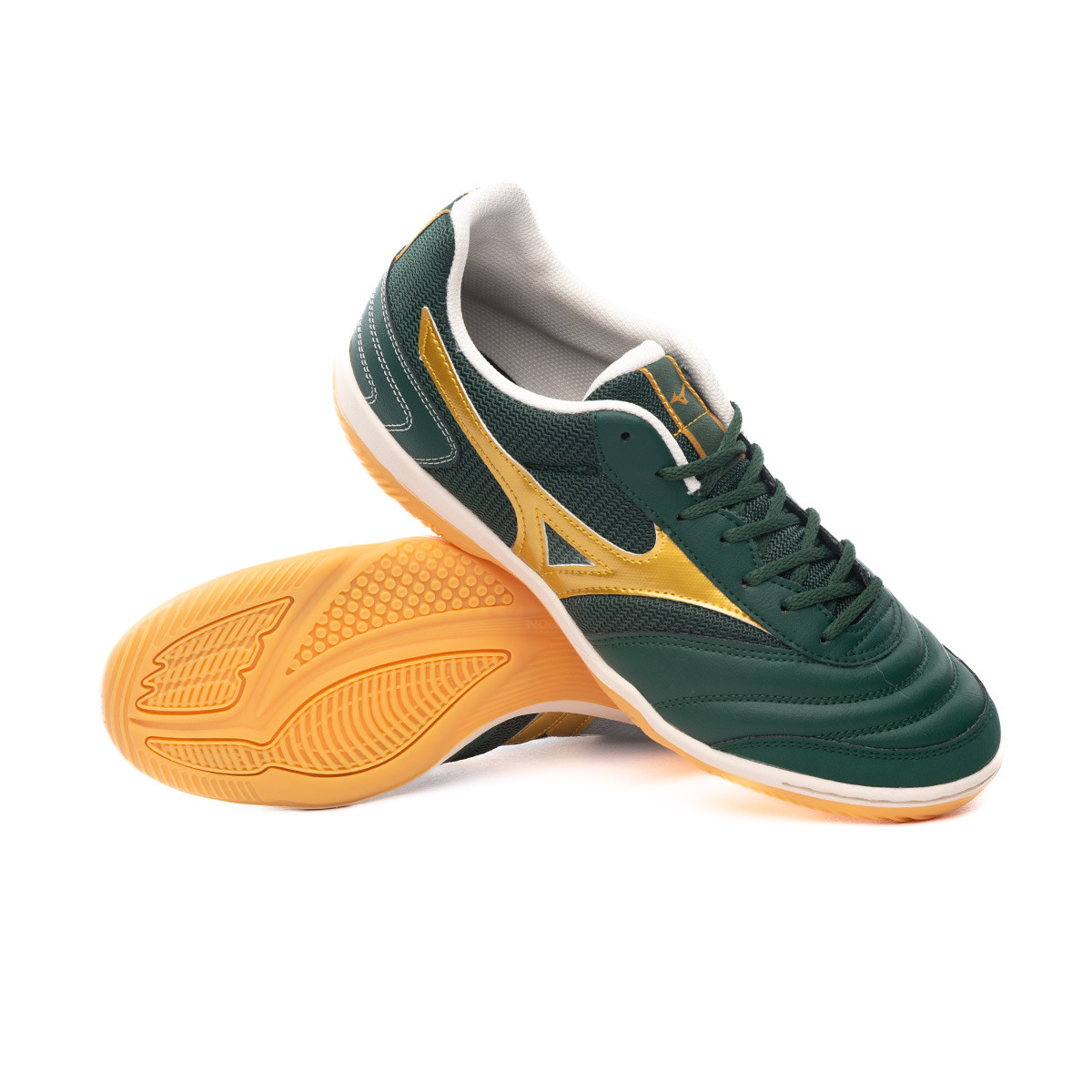 Antibiotica vrijheid Overjas Tenis futsal Mizuno Morelia Sala Club IN Verde oscuro - Fútbol Emotion