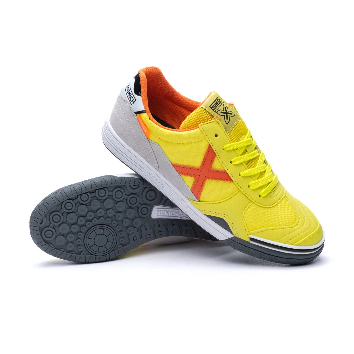 Zapatillas deportivas para chicos, marca Munich, en color amarillo. Munich  Gresca. Talla 41 Color AMARILLO