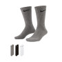 Everyday Lightweight (3 Pairs)-White-Carbon Heather-Black