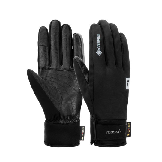 Guanti Invernali Reusch City Life Touch-tec Unisex, Antivento, Touch-screen, Palmo Rinforzato, Neri