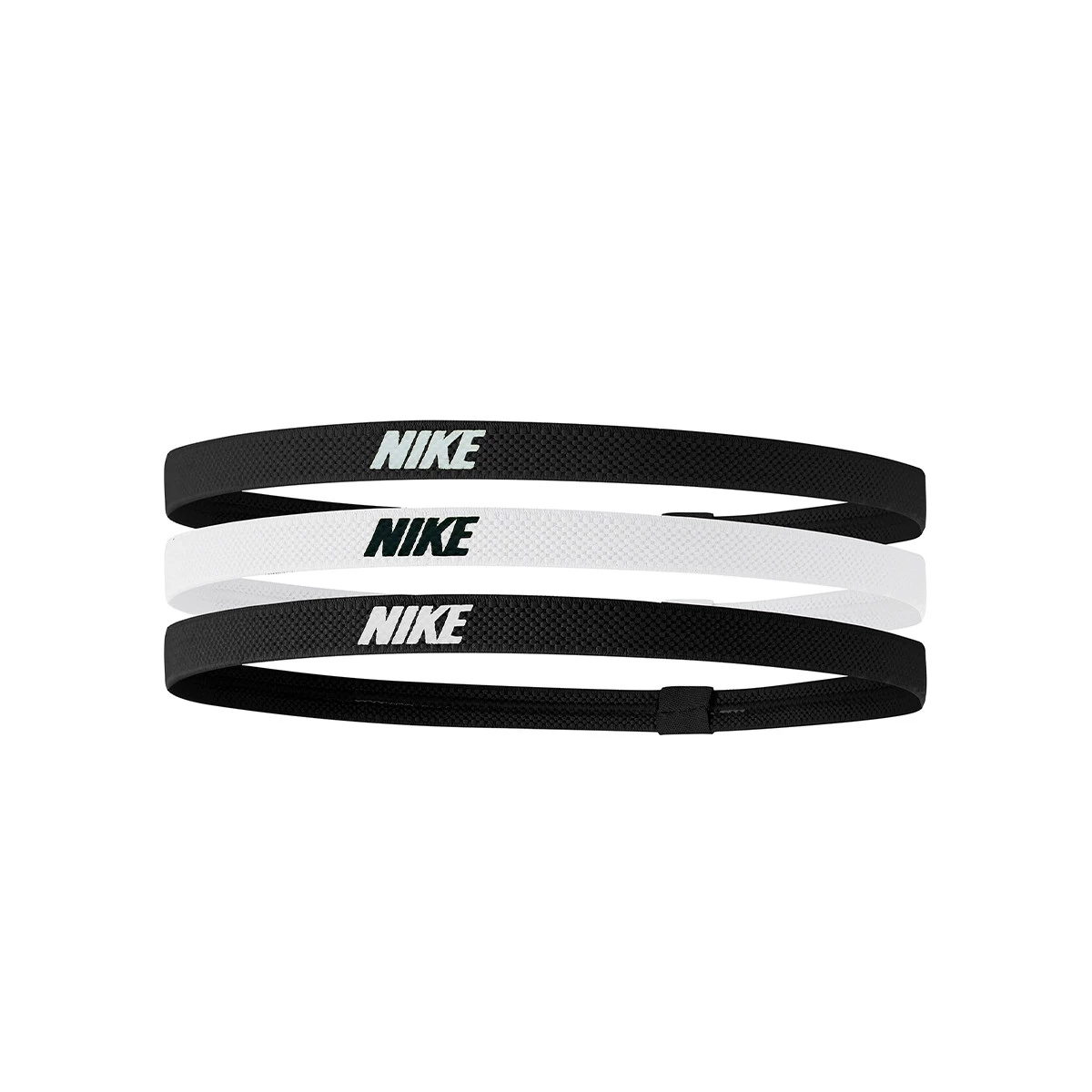 Cinta Nike de pelo Headbands 2.0 (3 Unidades) Black-White-Black - Fútbol  Emotion