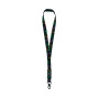 Premium Lanyard Multi-Czarny-Biały