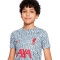 Camiseta Liverpool FC Pre-Match 2022-2023 Niño Wolf Grey-Tough Red