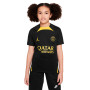 Paris Saint-Germain FC Training 2022-2023 Niño Black-Tour Yellow