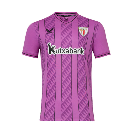Jersey Castore Kids Athletic Club Bilbao Goalkeeper Away Jersey 2023 2024 Radiant Orchid Black Futbol Emotion