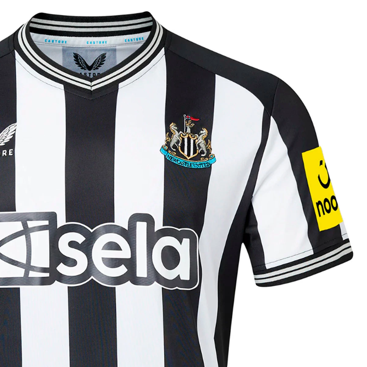 Maglia Castore Newcastle United FC Prima Divisa 2023 2024 Bambino Black White Futbol Emotion