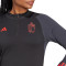 Sweatshirt adidas Bélgica Training Mundial Qatar 2022 Mulher