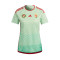 Camiseta Hungría Segunda Equipación 2022-2023 Mujer Glow Green-Colleg Red
