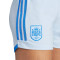 Pantalón corto España Segunda Equipación Authentic Mundial Femenino 2023 Mujer Glow Blue